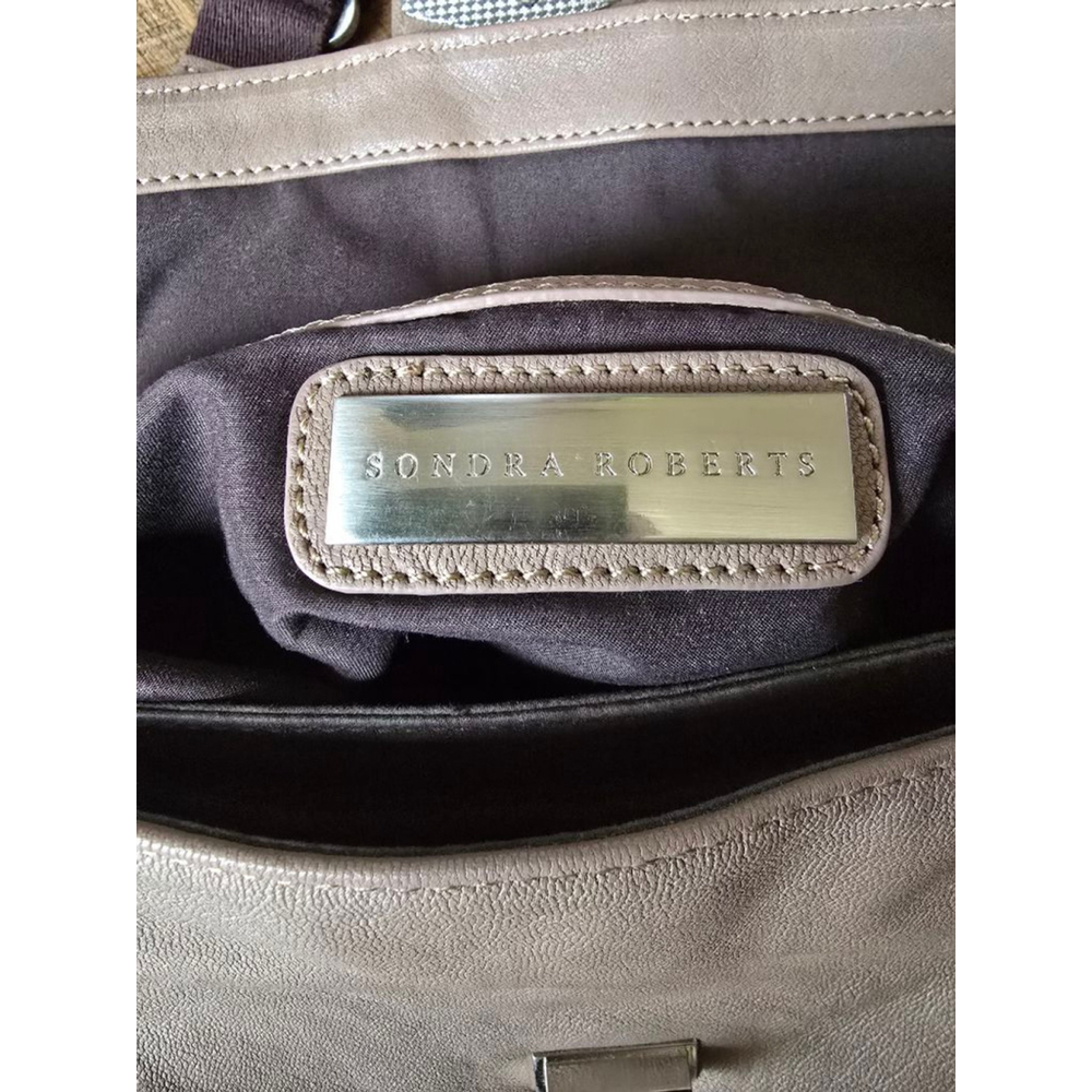 Sondra Roberts Taupe Shoulder Bag - Picture 6 of 16